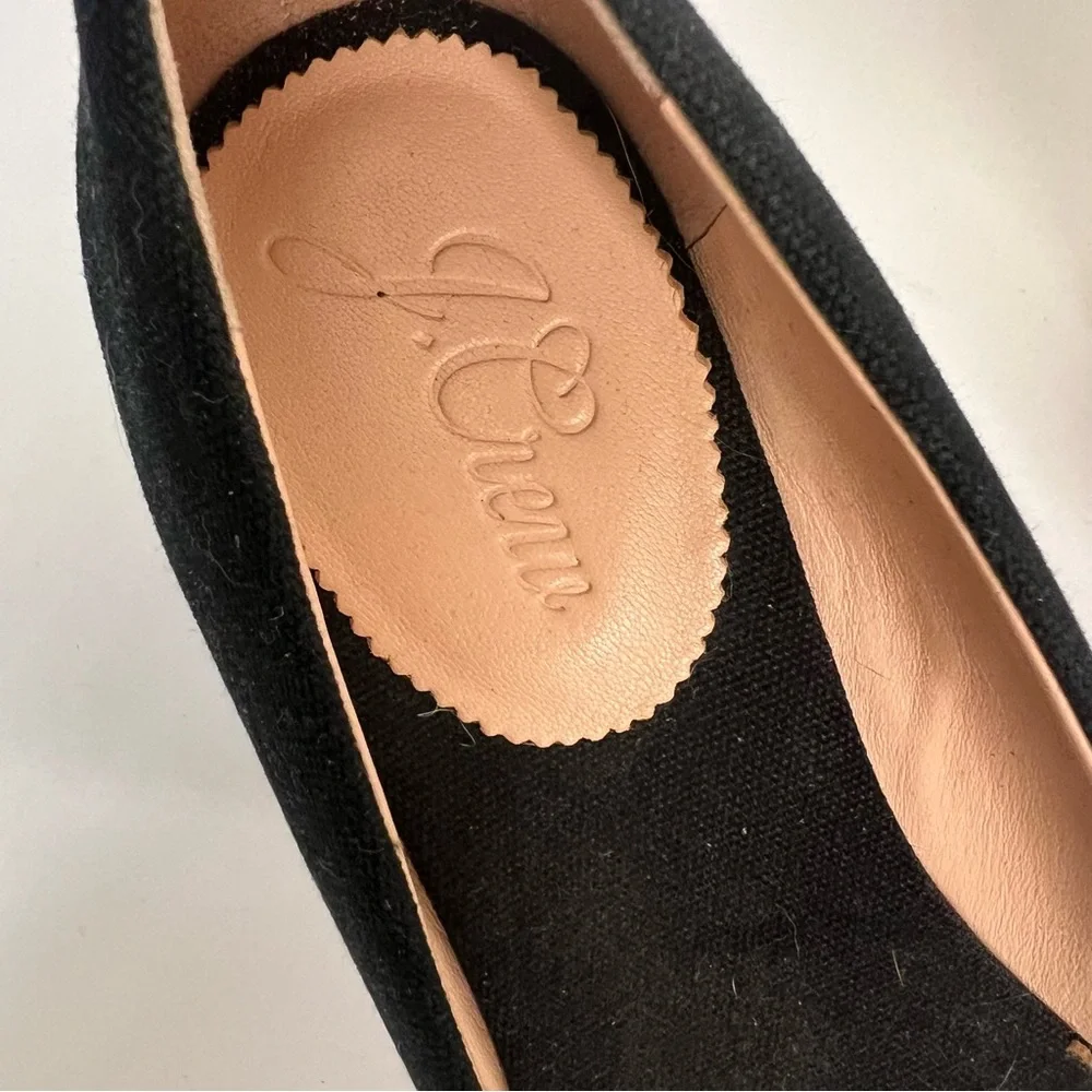 J. Crew Black Espadrille‎ Wedges
